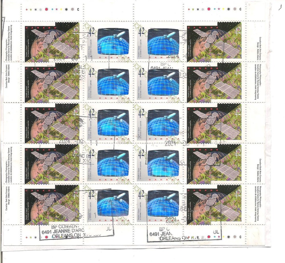 Canada #1441-1442 full used sheet