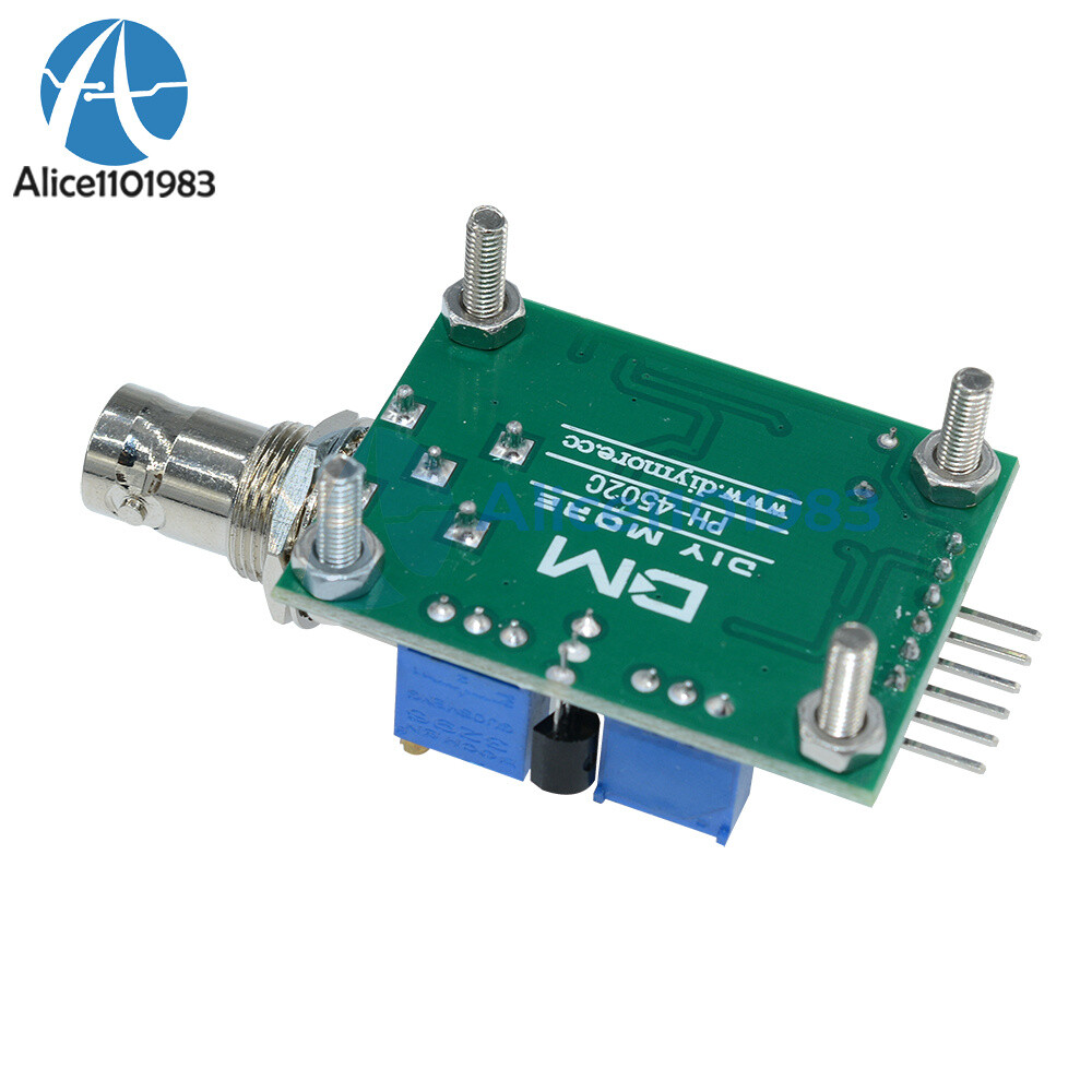 Liquid PH 0-14 Value Detect Sensor Module + PH Electrode Probe BNC for Arduino