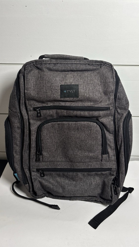 Tylt Laptop Gray Black Backpack Pre Owned Fast Shipping