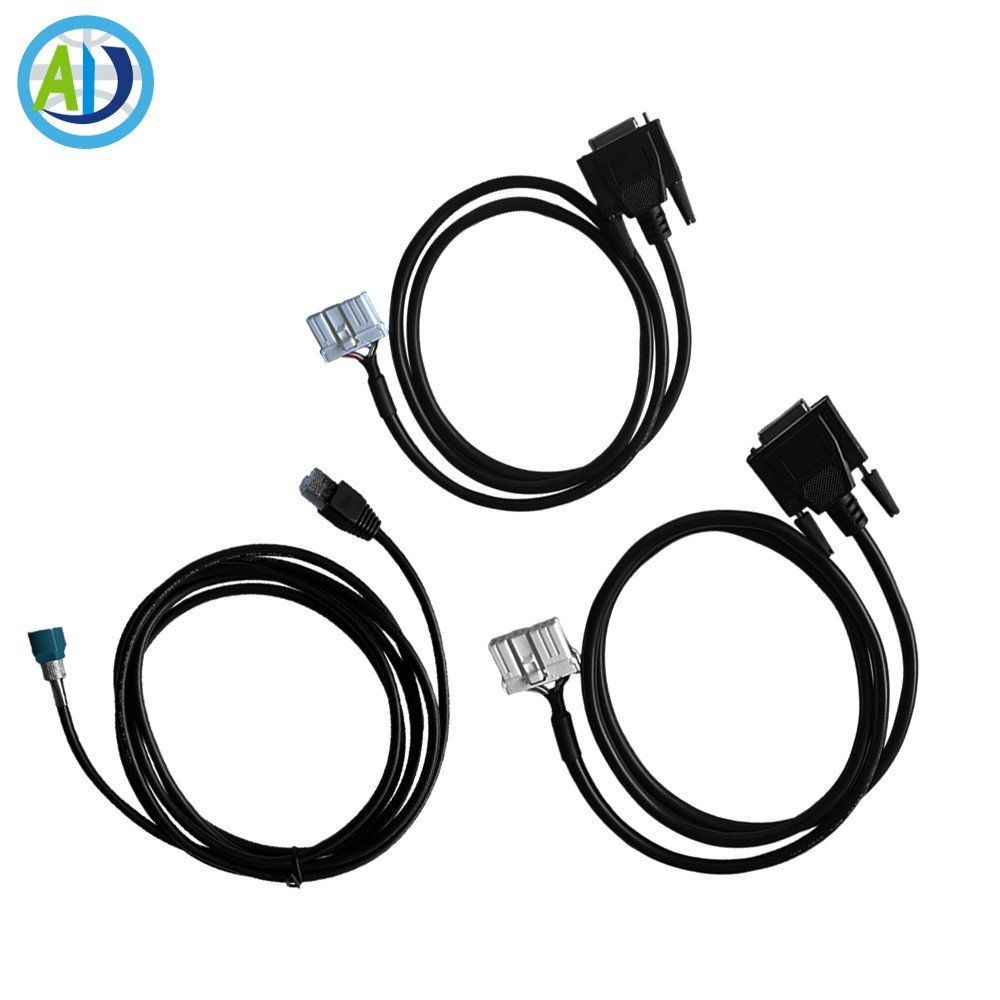 Full 3pcs/Set Diagnostic Cable Plug Adapter OBD2 for Tesla Model S& Model X