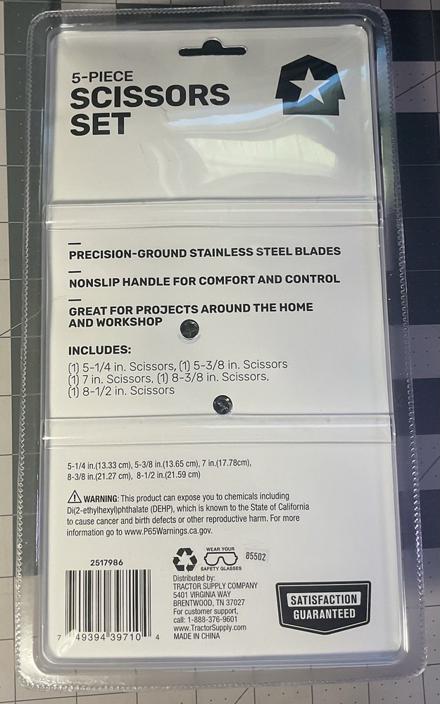 5-pice Scissors Set