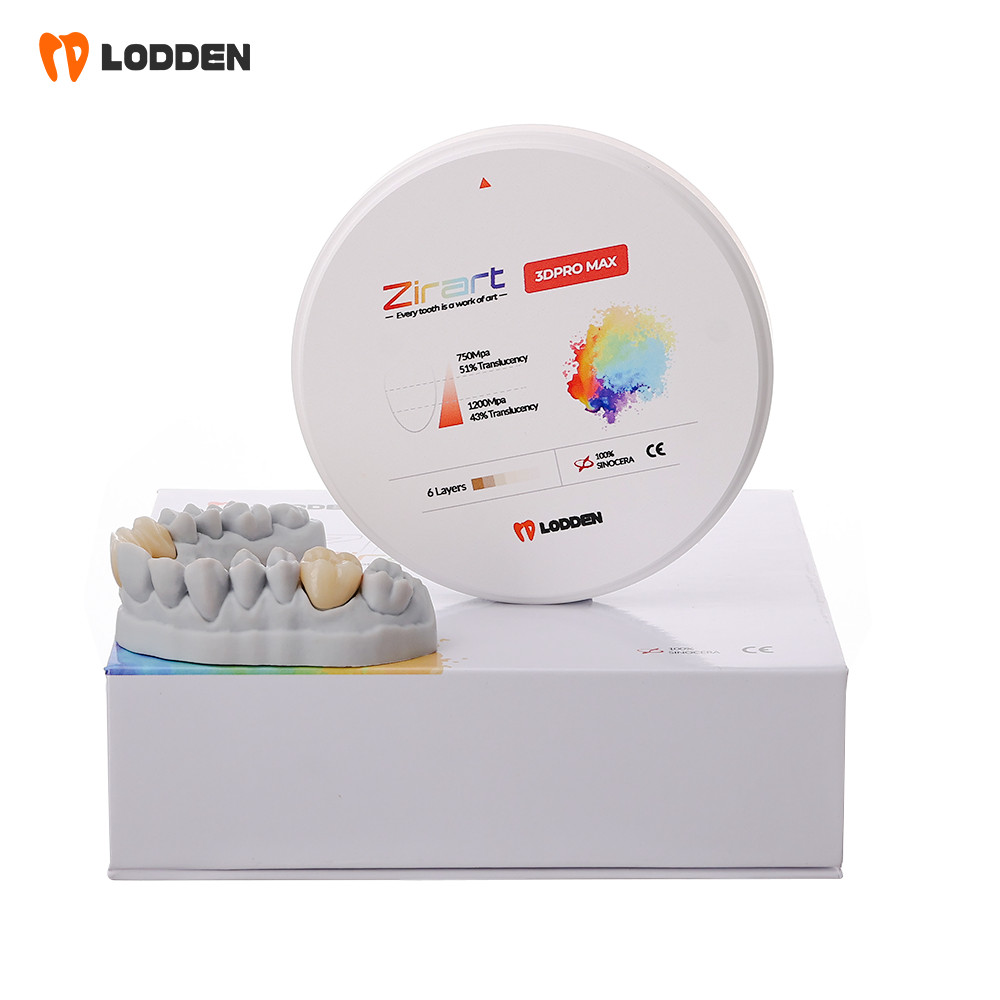 Dental Zirconia Block Disc Multi Layer Gradient Puck High Translucency 3D Promax