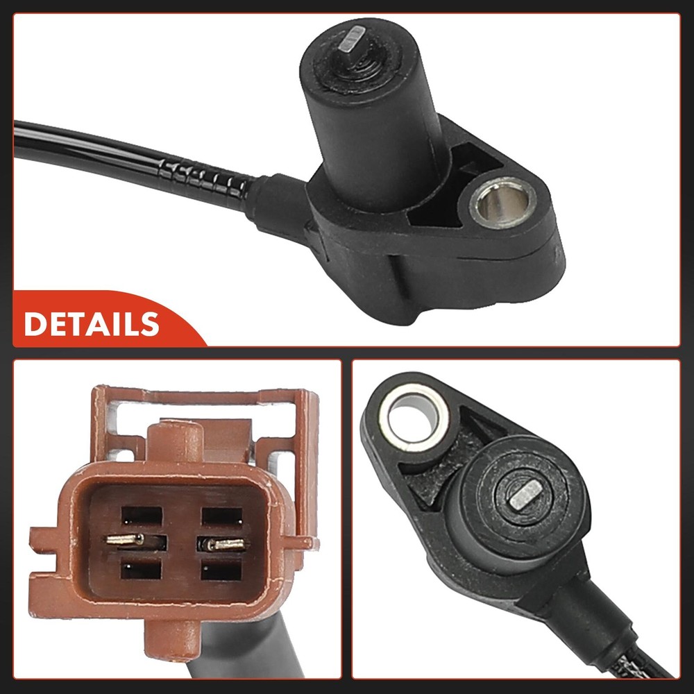 2pcs Front Driver & Passenger ABS Wheel Speed Sensor for Saab 9-3 1999 2000-2003