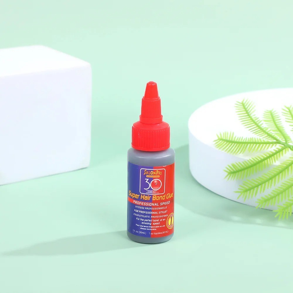 SALON PRO 30 SEC SUPER HAIR BOND GLUE BLACK LACE WIG/WEAVE ADHESIVE