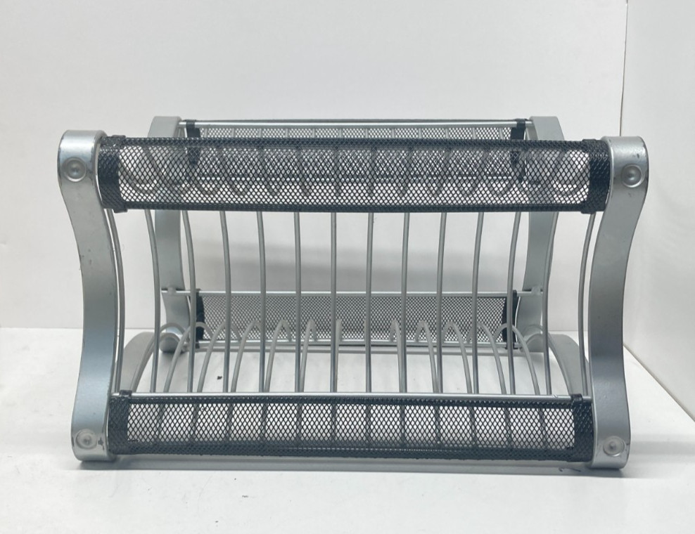 Stackable Steel Wire DVD Tower Rack-Holds 13