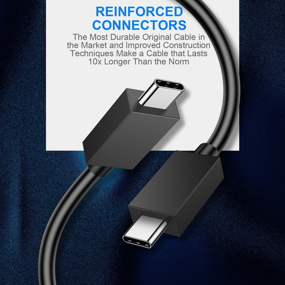 PS5 Controller Charger 2 Pack 5FT OEM Original 3A Fast Charging Cable USB C to
