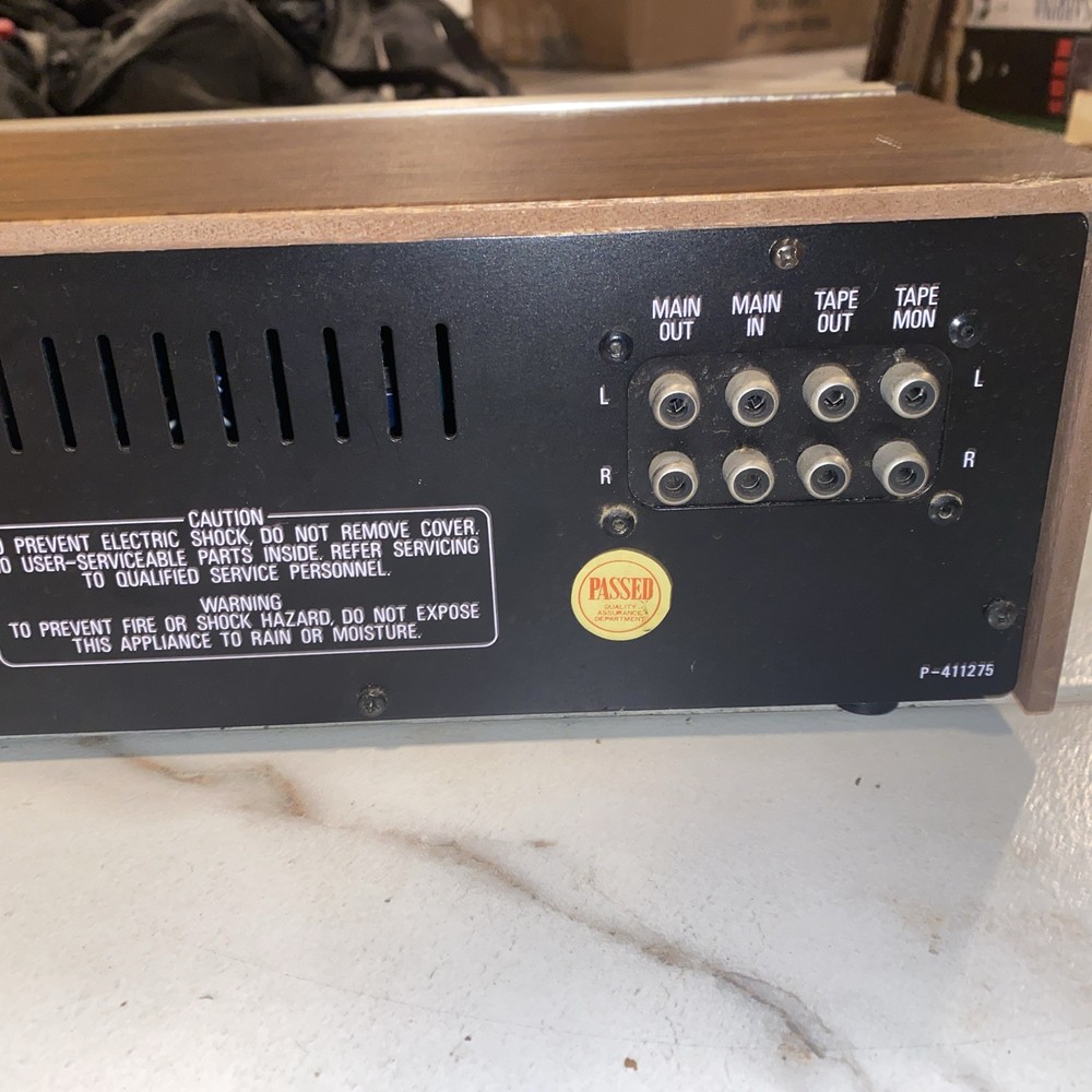 REALISTIC dual channel 5 band Stereo Frequency Equalizer Model #31-1987 Untested