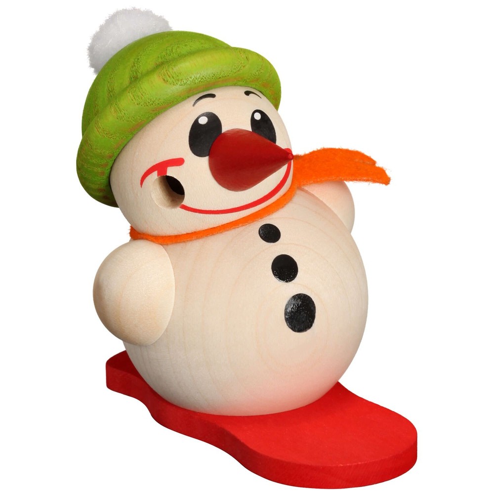 MINI Snowman with Snowboard German Smoker