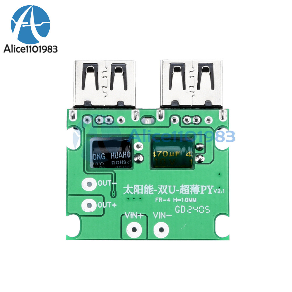 5V3A Dual USB Solar Panel Mobile Power Supply Smart Voltage Controller Regulator