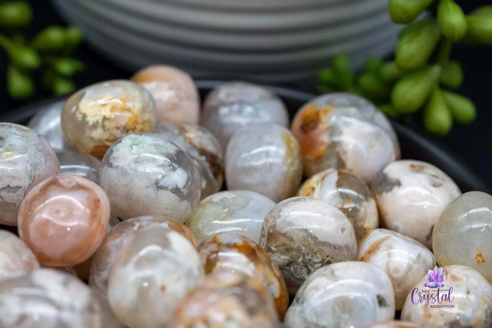 Flower Agate Tumble