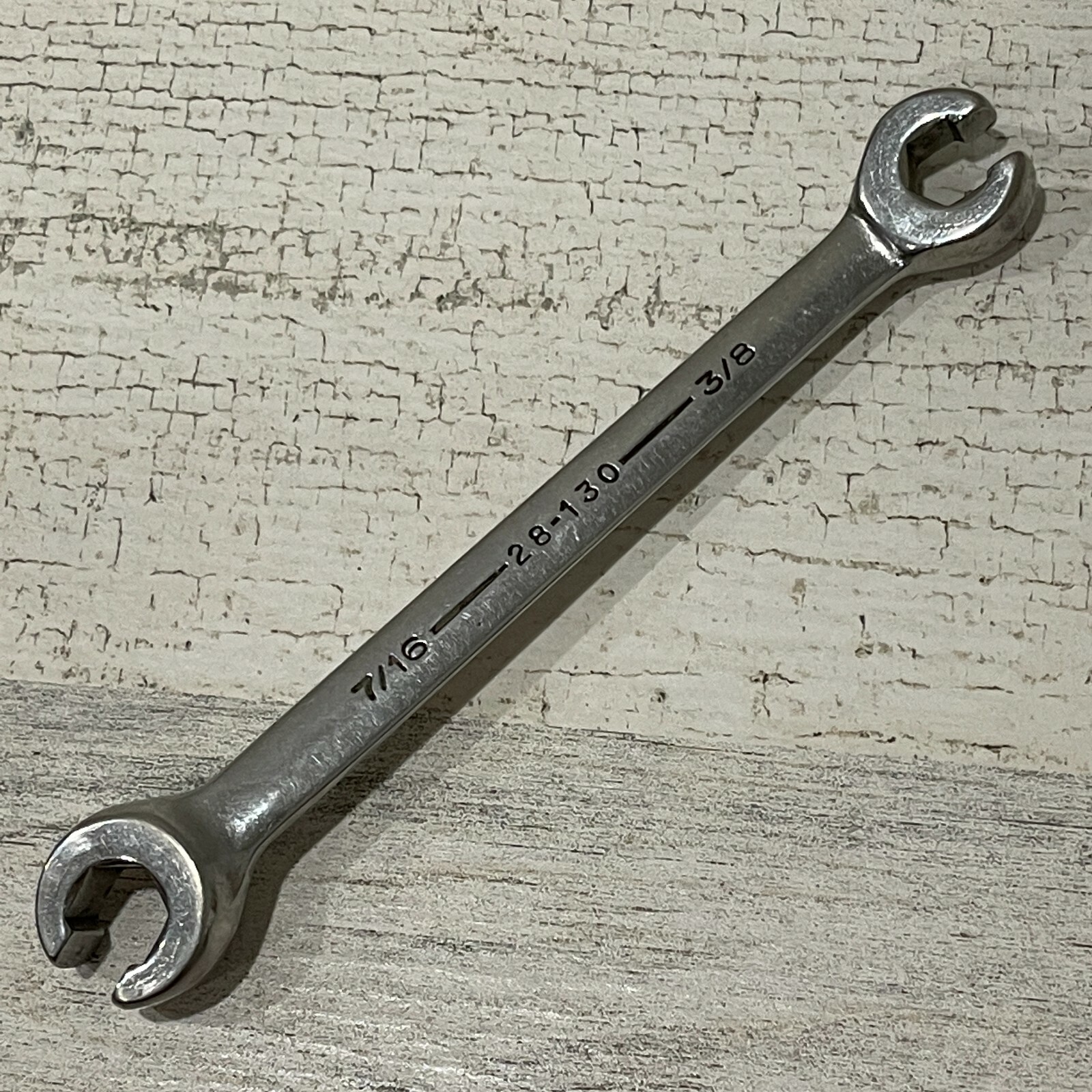 Vintage Armstrong 28-130 3/8 x 7/16" Double Head Flare Nut Wrench USA Armaloy