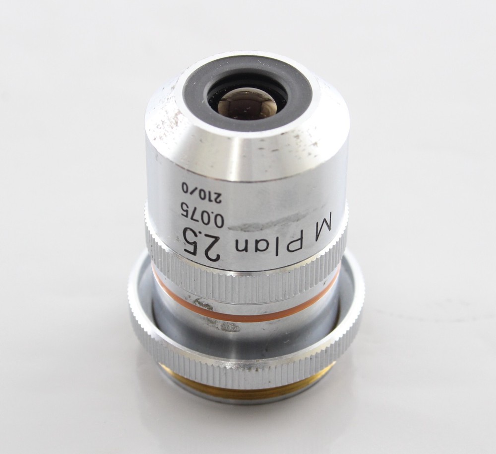 Nikon M Plan 2.5x 0.075 Microscope Objective with BD Plan Adapter Ring