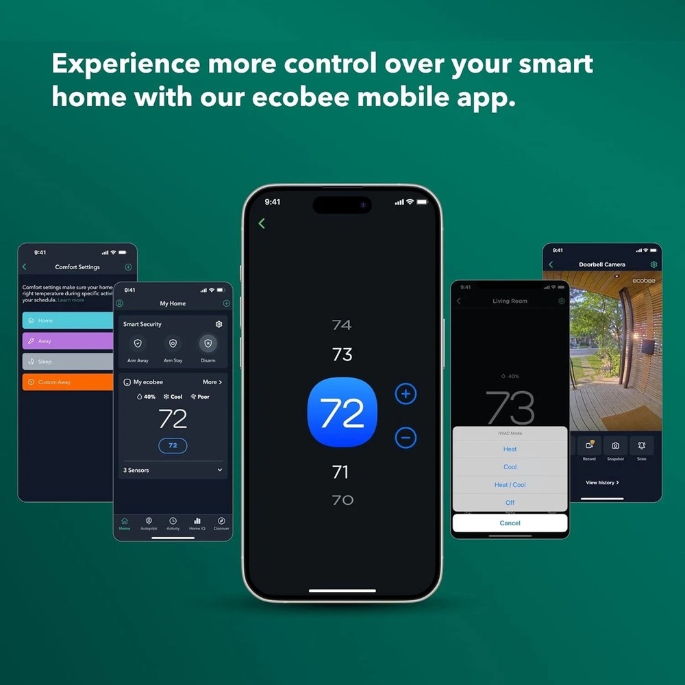 Ecobee Smart Thermostat Premium With SmartSensor COMES WITHOUT THE BOX