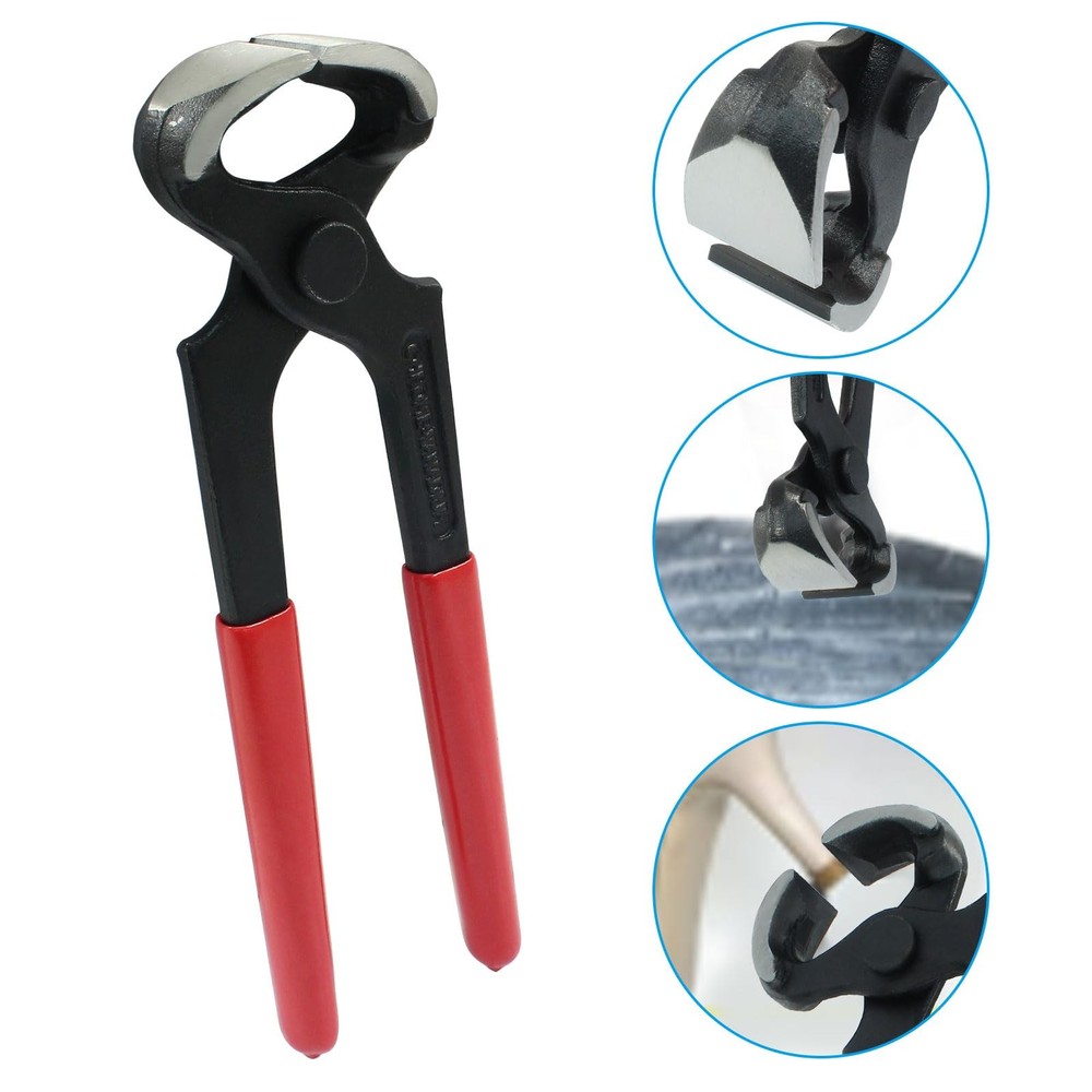 7 Inch Nail Puller High Leverage End Cutting Pliers for Carpenters