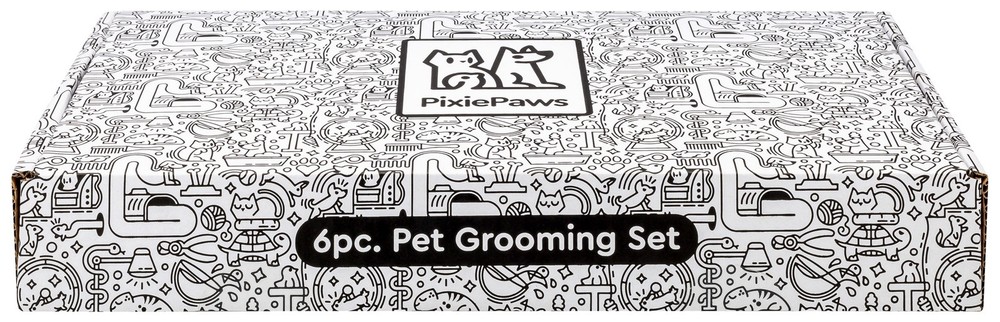 PixiePaws™ 6 Piece Pet Grooming Set - 530004E