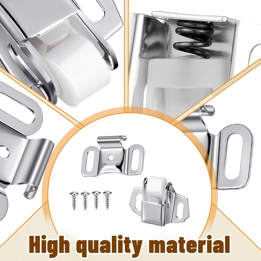 1 Set Mailbox Replacement Roller Catch Latch with Screws Hardware Roller Wheel S