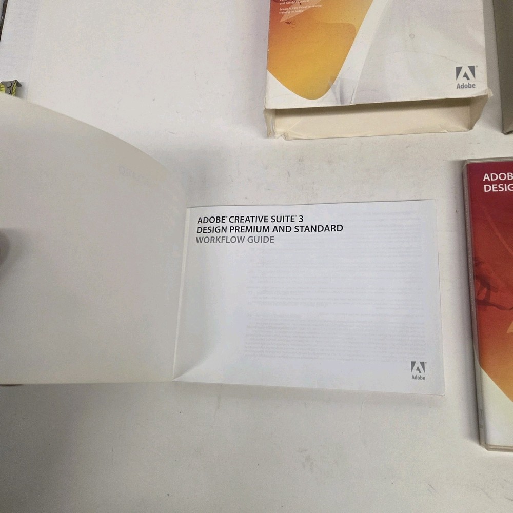 Adobe Creative Suite 3 Design Premium, 3 Disc Set, Box & Paperwork