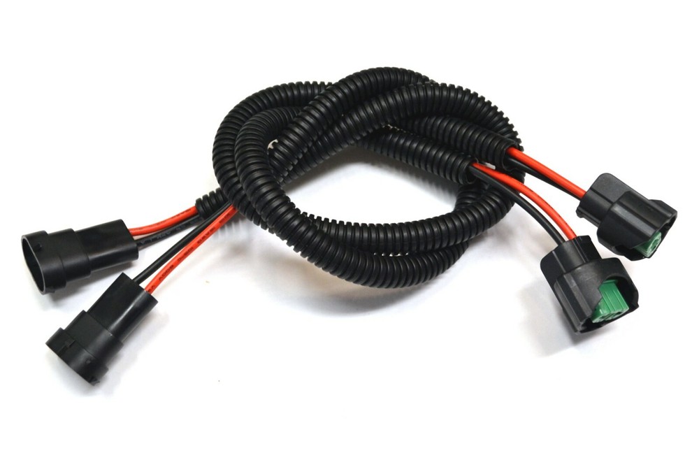 Extension Wire P C H11 Two Harness Head Light Bulb Low Beam Replace Connector