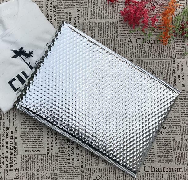 #2 Metallic Silver Poly Bubble Mailers Shipping Envelopes 8.5x12 (Inner 8.5x11)