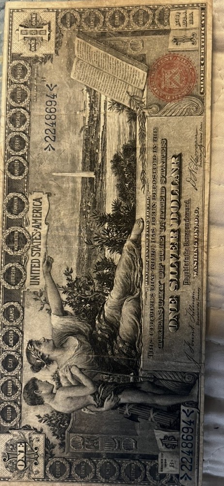1886 $1 Silver certificate