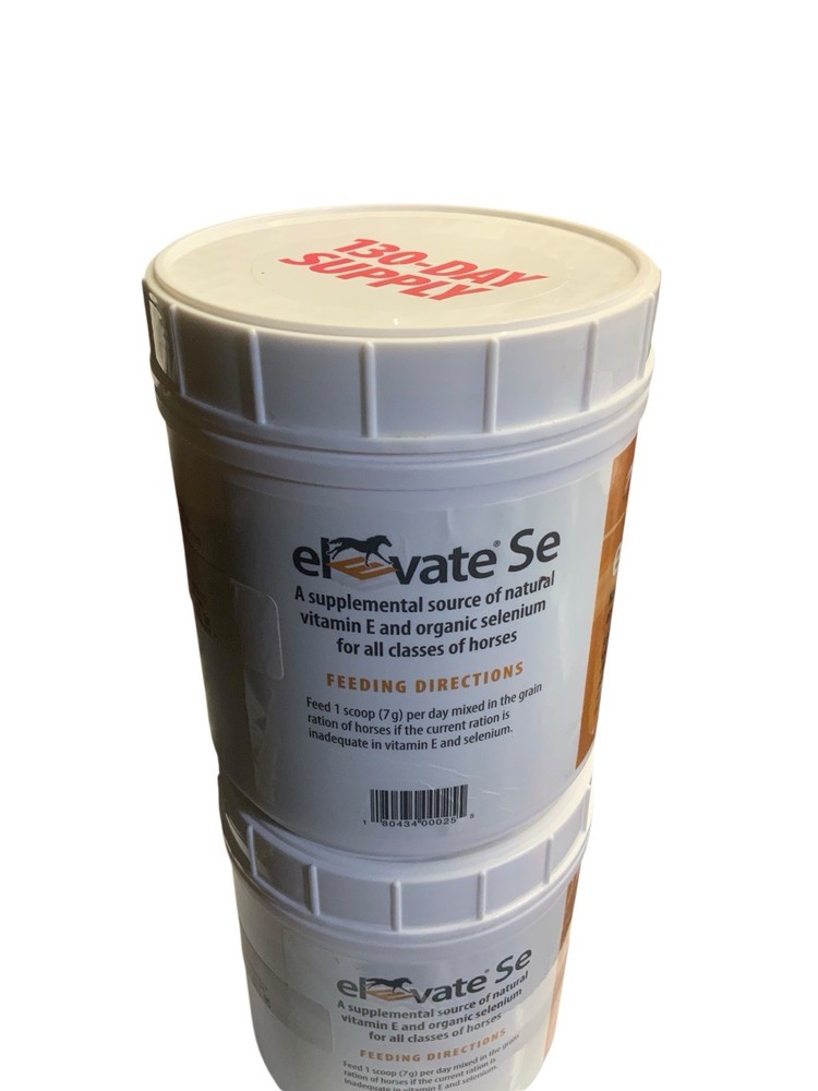 2x Elevate SE Vitamin E and Selenium for Horses 2 lbs Best By 5/25