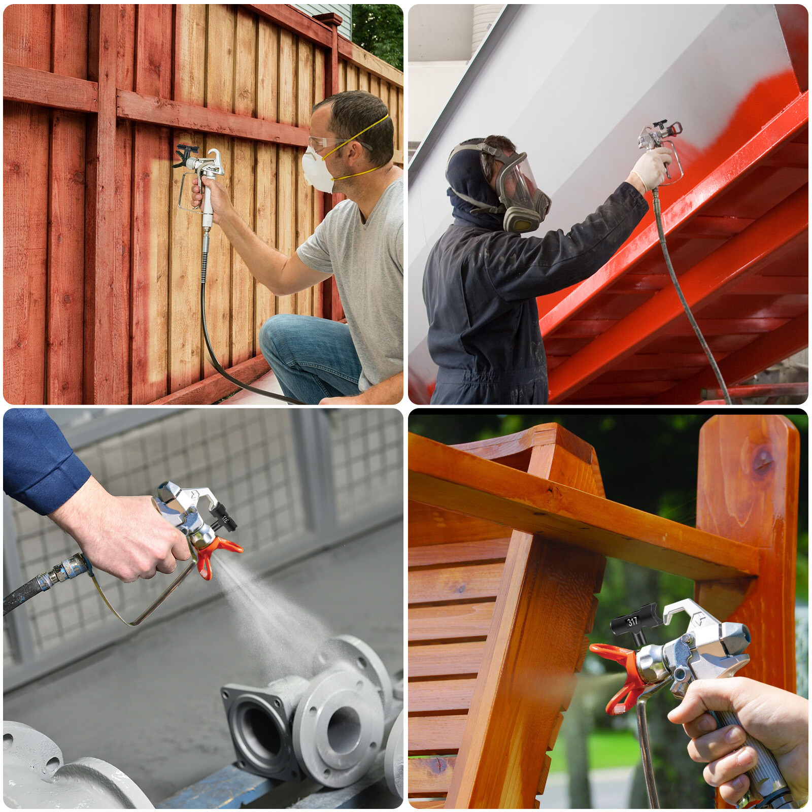 10x Reversible Paint Sprayer Tip 109-621 Nozzle Tips for Airless Paint Spray Gun