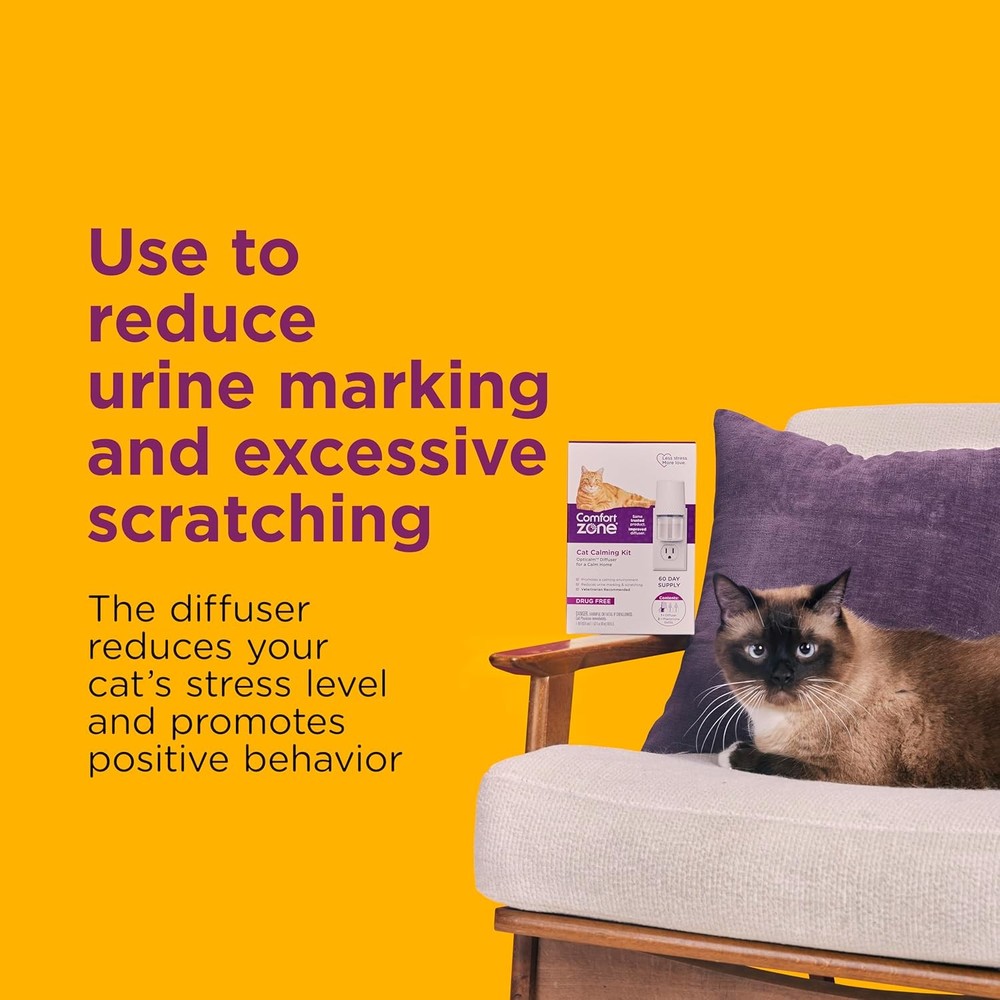 Value Kit; 3 Multicat Diffusers & 6 Refills; Cat Calming Pheromone; Reduce