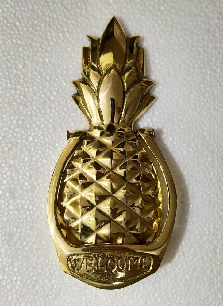 Brass Pineapple Door Knocker Solid Brass Knocker