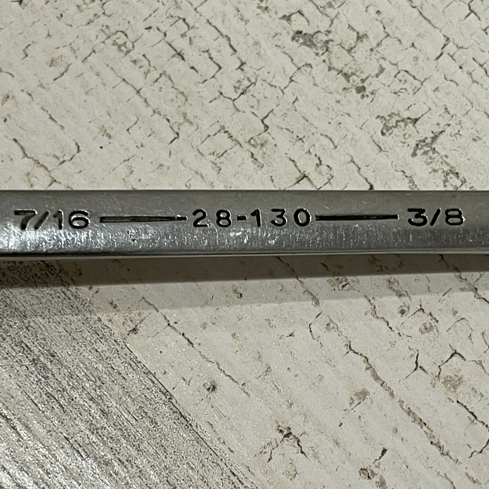 Vintage Armstrong 28-130 3/8 x 7/16" Double Head Flare Nut Wrench USA Armaloy