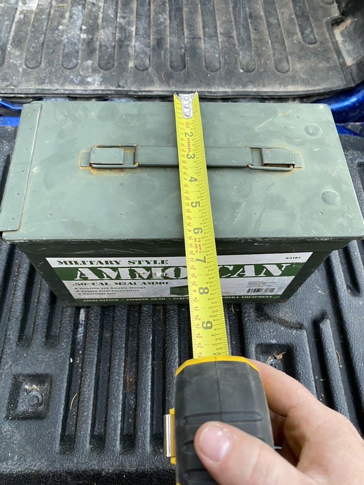 Military Style Ammo Can 50-cal M2A1 Ammo Box (empty)