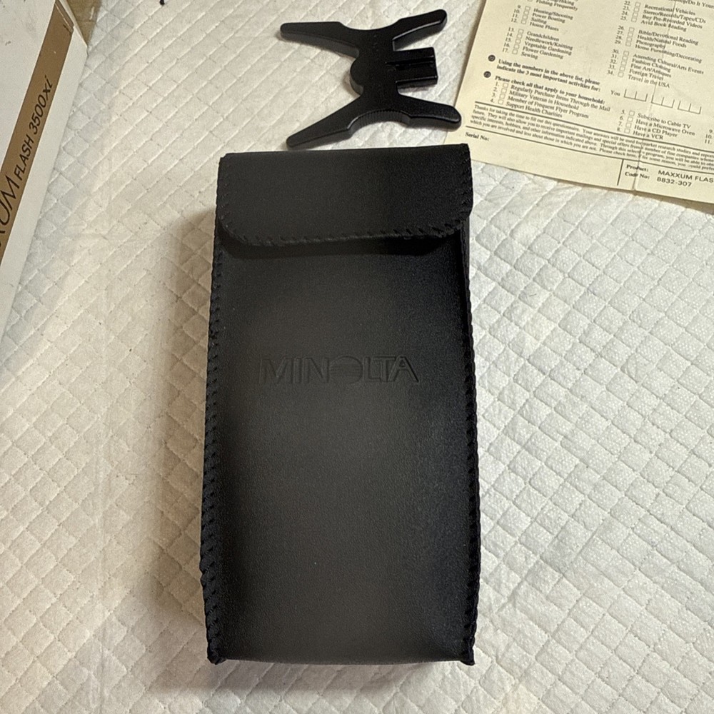 Minolta Program 3500 xi Flash Speedlite for Maxxum iISO Camera Fast Shipping