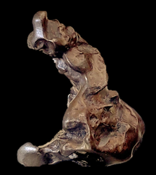 Golden Pallasite Meteorite ~ Nicely Sculptured ~ Two Holes ~ 2.016 grams