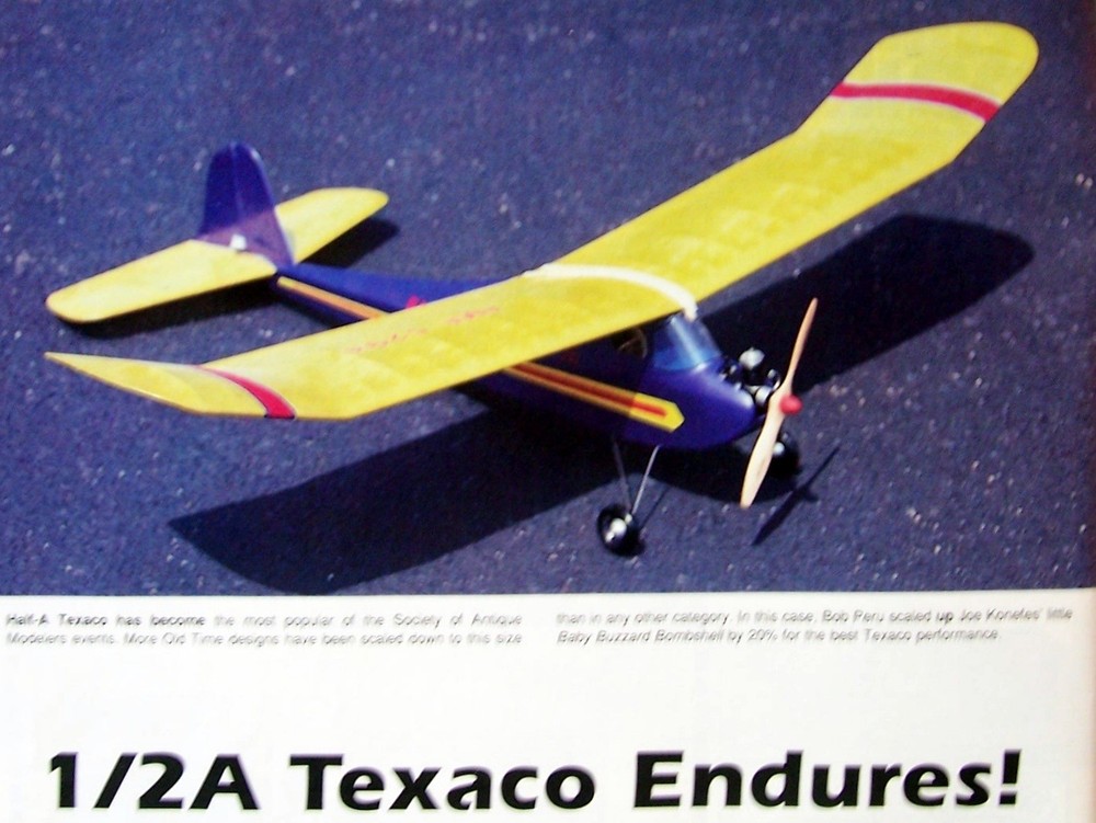 BABY BOMBSHELL PLAN + CONSTRUCTION ARTICLE to Build 42" 1/2A RC Model Airplane