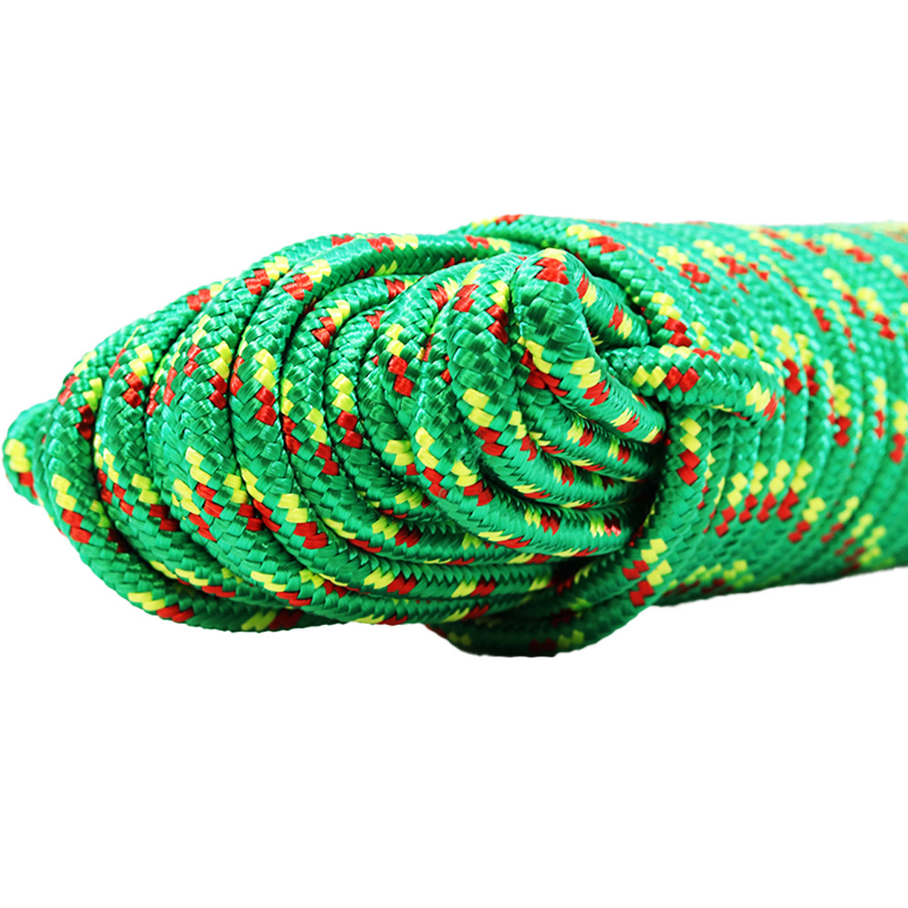 3/8" x 100' Utility Diamond Braided Polypropylene Multi Purpose Rope - BoxerTool