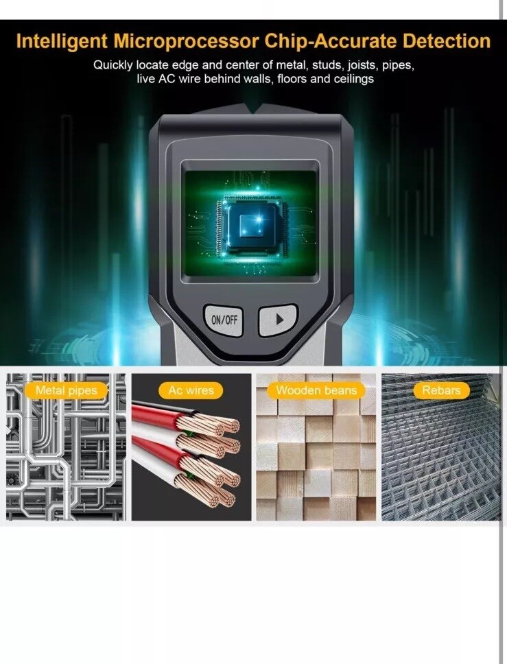 Stud Finder Wall Scanner 5 in 1 Stud Finder Tool with Intelligent Microprocessor