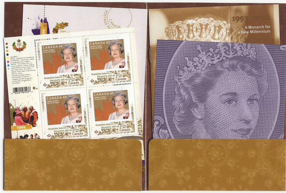 Canada 2012 = QUEEN Elizabeth ll Diamond Jubilee = KEEPSAKE folder Volume #5