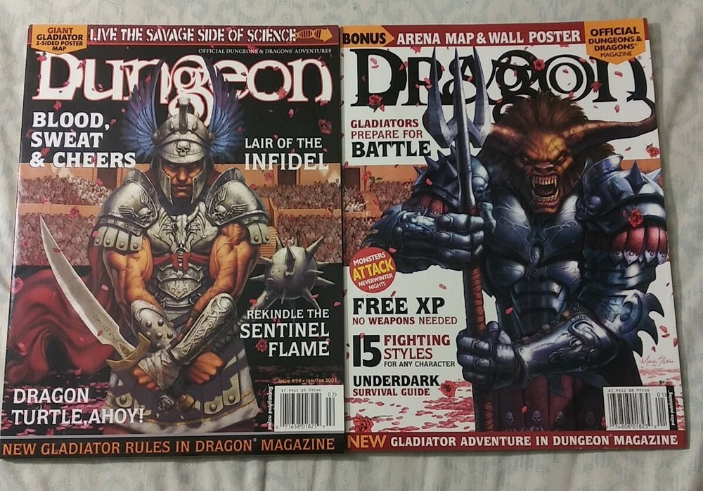 Dungeons and Dragons Lot Gladiator Campaign Setting