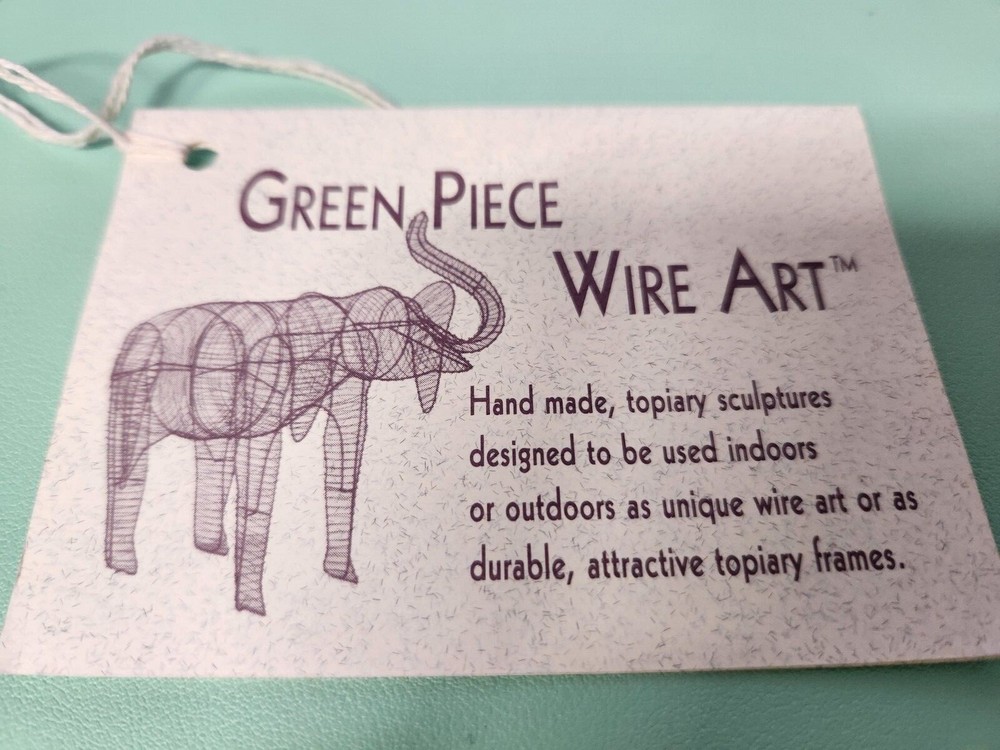 Green Piece Wire Art Topiary Sculptures