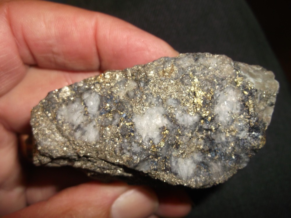 Gold, silver, copper, 203 grams samples ,ore high grade .
