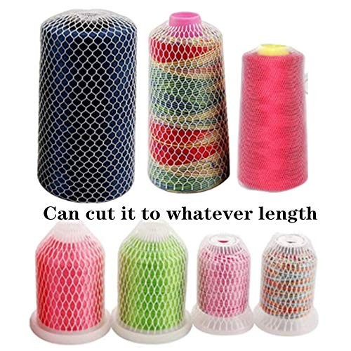 40 Yards Thread Spool Net Sewing Embroidery Thread Net Mesh Spool Saver for Diff