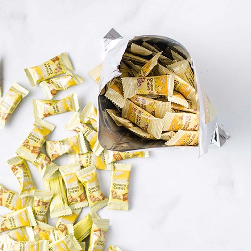 Original Ginger Chews,1 Lb – Candied Ginger – Candy Pack – Ginger Chews Candy