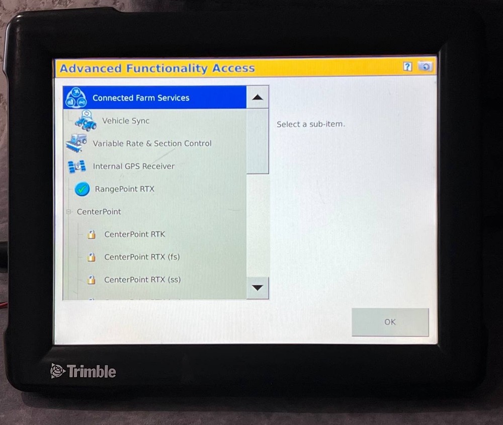 Trimble Fmx FM-1000 Display Section Control & Variable Rate ,Task controller