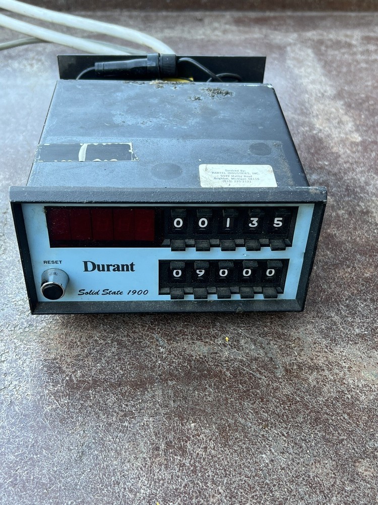 Durant 1900-512 51900-400 Solid State Counter with Display