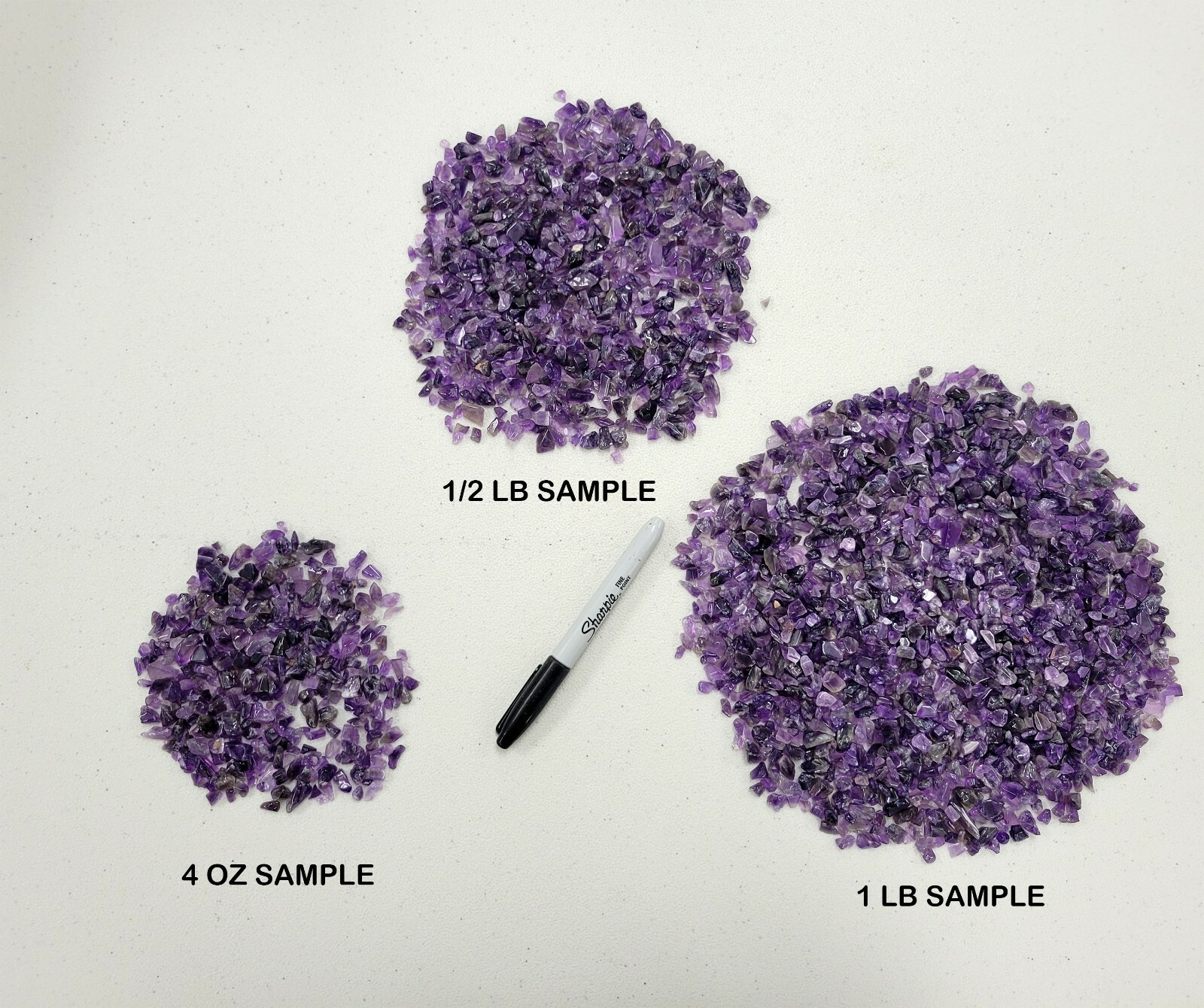Tumbled Amethyst Crystal Chips Bulk Gemstone Undrilled Beads Natural Stones