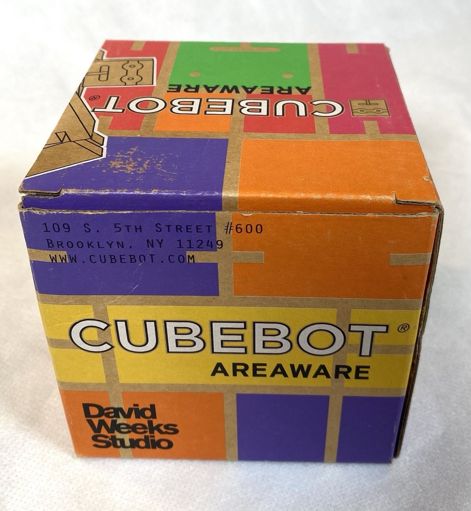 Cubebot Areaware by David Weeks Studio Multicolor Wood Cube Puzzle Robot