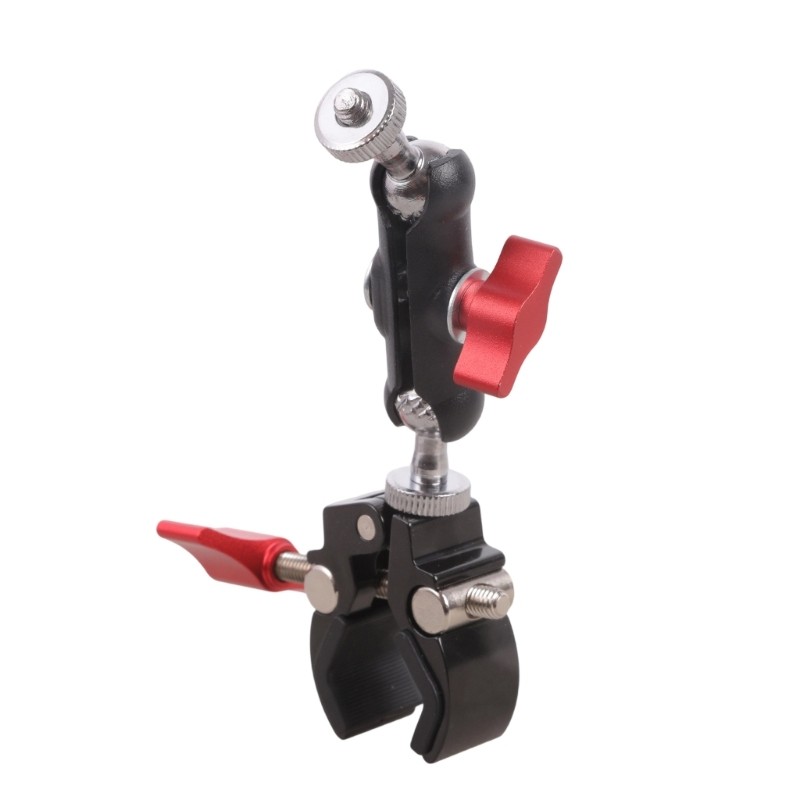 1/4inch Threaded Ball Head Joint Base Double Socket Arm Extension Arm Motorcycle