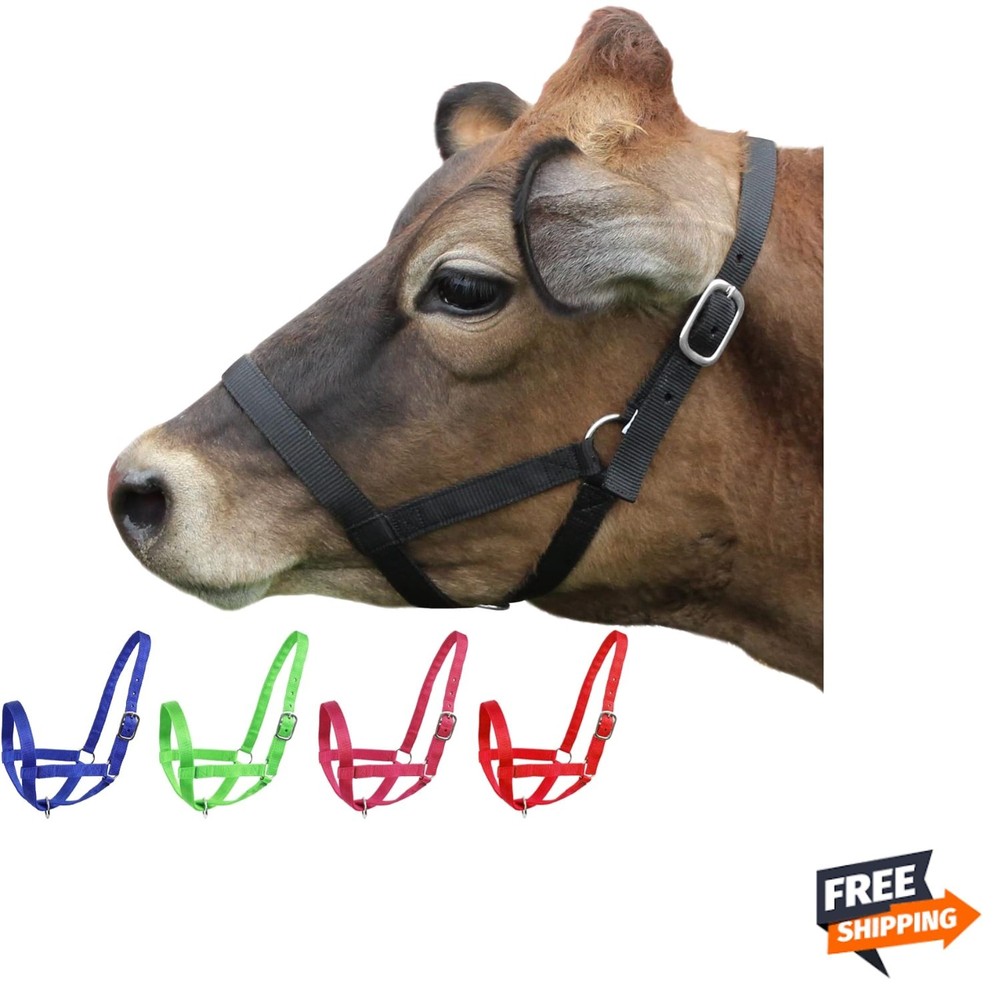 Adjustable Nylon Livestock Cattle Halters
