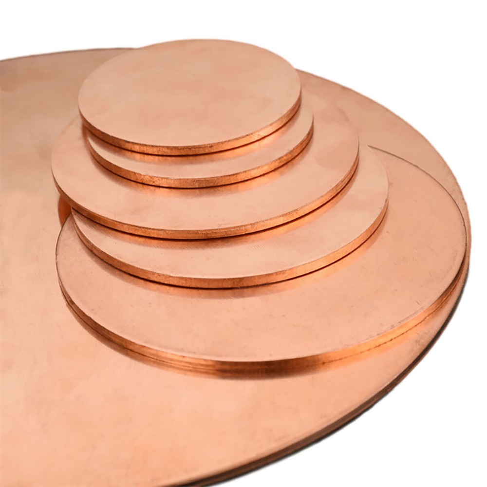 Copper Discs Round 0.3mm - 6mm Copper Metal Discs Round Solid Copper Discs