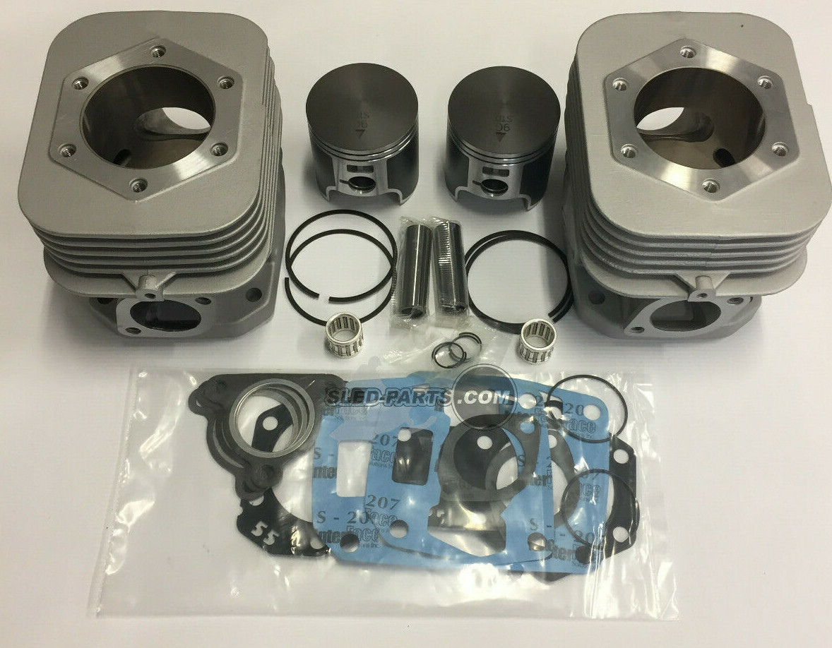 Complete Top End Kit for Polaris 550 Fan (cylinders, pistons, gaskets, bearings)