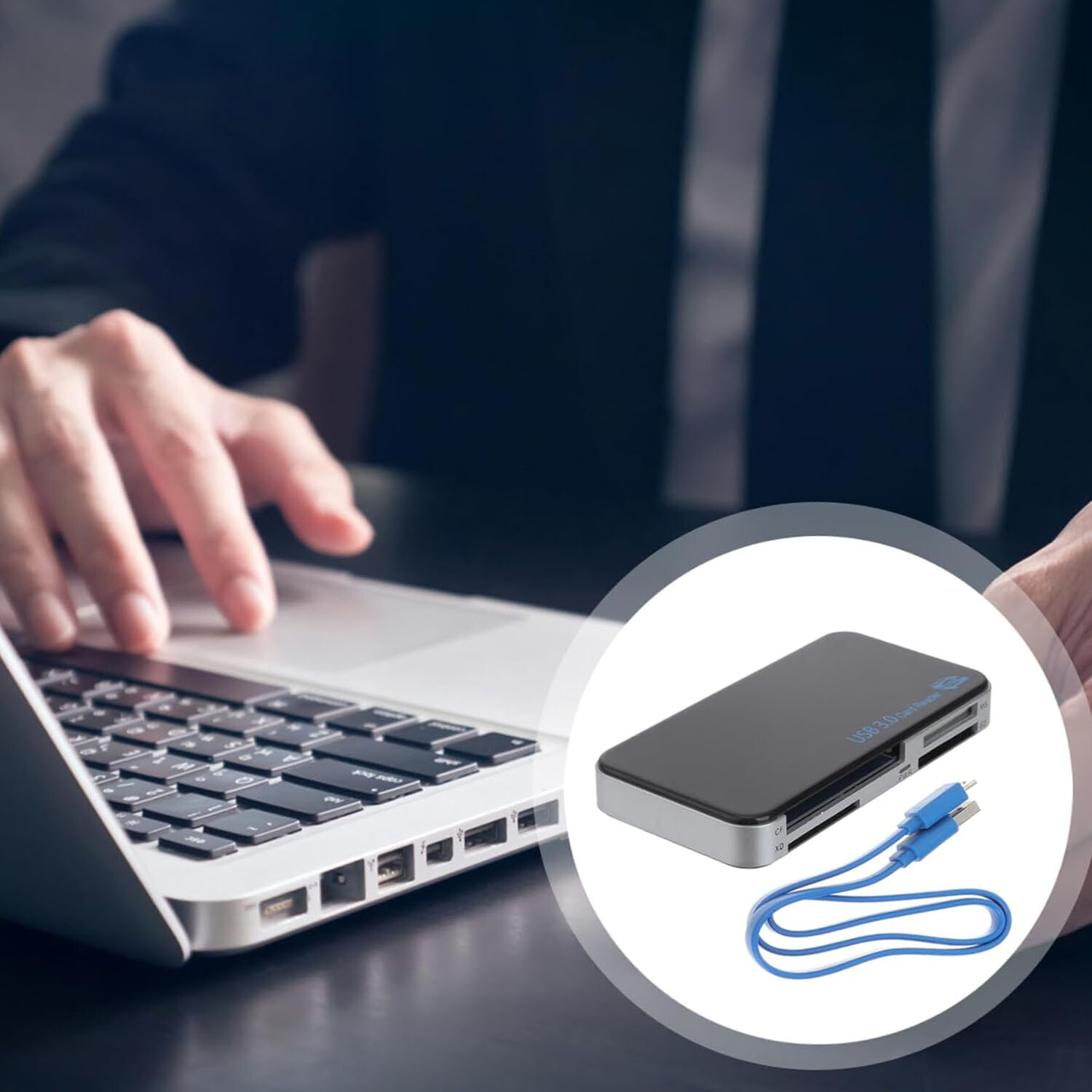 USB 3.0 Memory Card Reader Adapter 5GBPS Fit CF/TF/SD/Micro SD/XD/M2/MS Card Lot